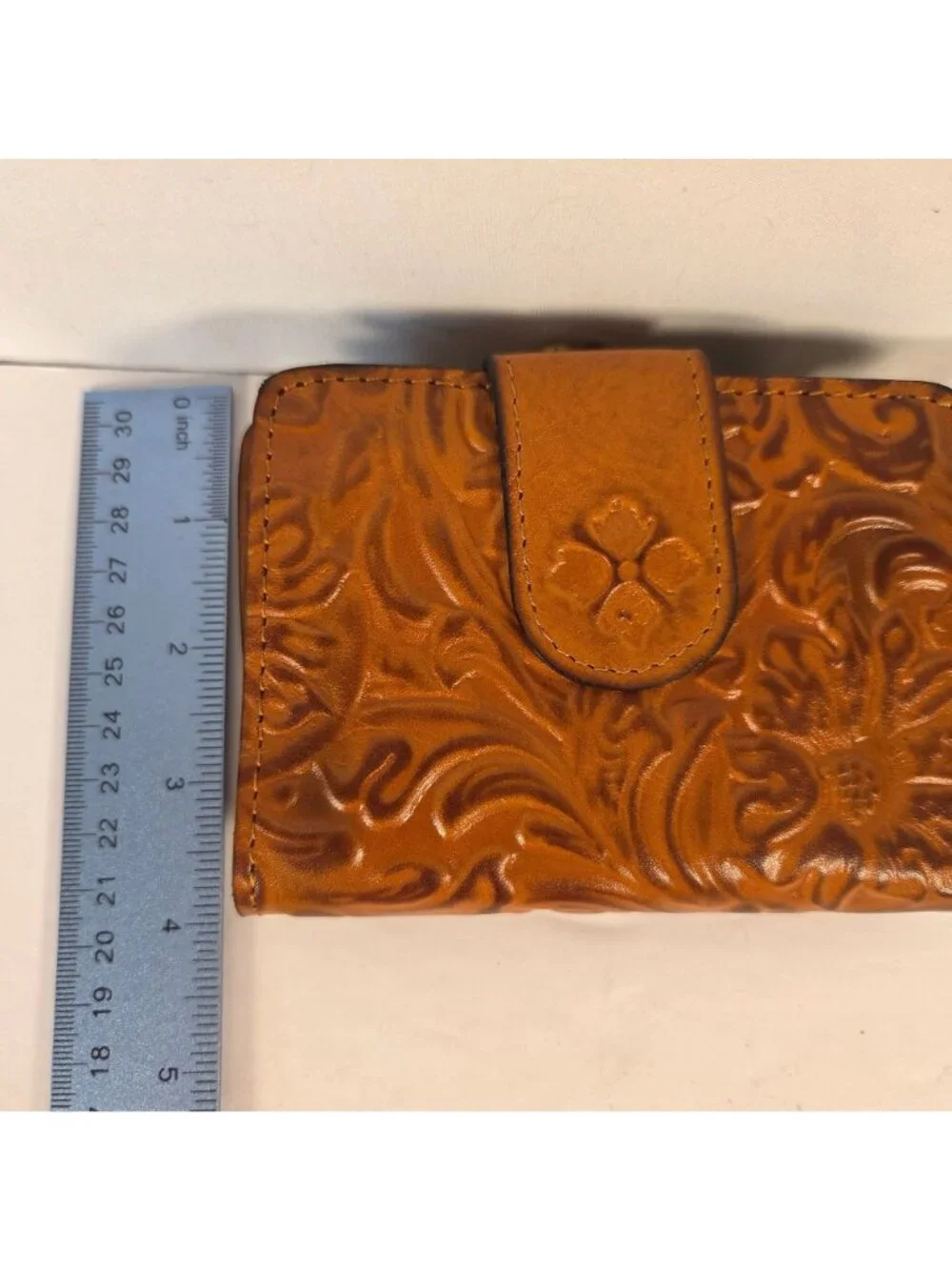 Patricia Nash Burnished Leather Embossed Iberia Wallet W/ RFID Protection